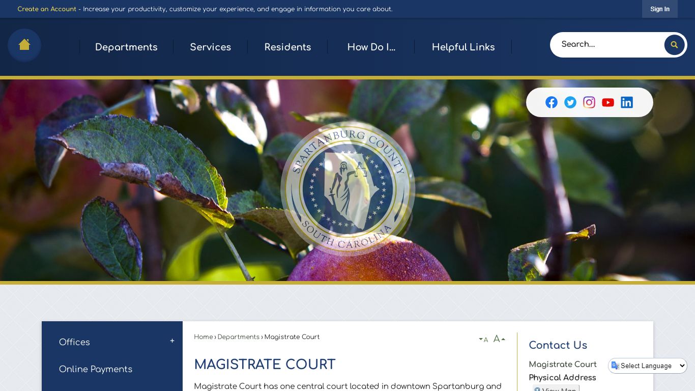 Magistrate Court | Spartanburg County, SC